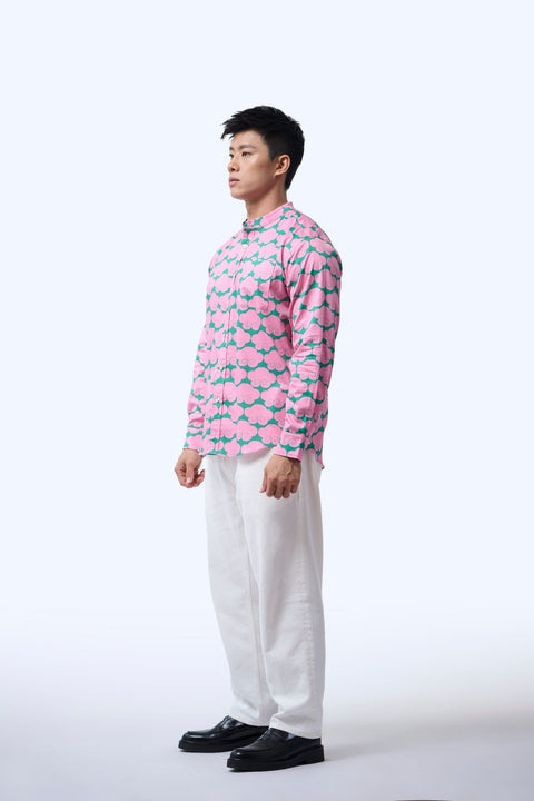 Men's Shirt L/S  - Cloud 9 Pink