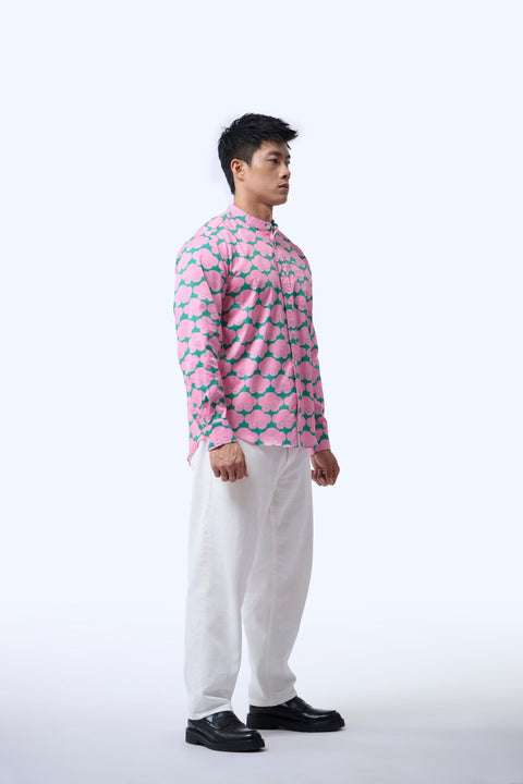 Men's Shirt L/S  - Cloud 9 Pink