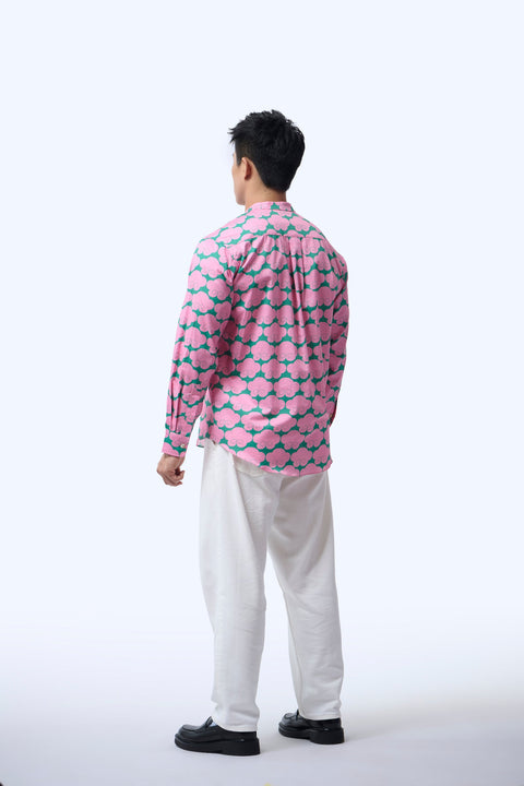 Men's Shirt L/S  - Cloud 9 Pink