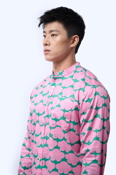 Men's Shirt L/S  - Cloud 9 Pink