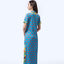 Long Cheongsam  - Cloud 9 Blue