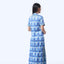 Long Cheongsam  - Crystal Blossom Blue