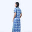 Long Cheongsam  - Crystal Blossom Blue