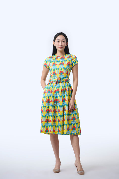 Flair Cheongsam  - Crystal Blossom Yellow