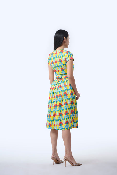 Flair Cheongsam  - Crystal Blossom Yellow