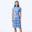 Tulip Cheongsam  - Crystal Blossom Blue