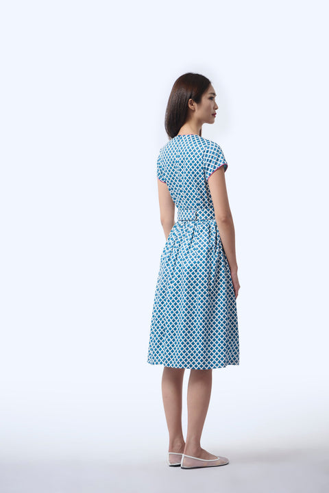 Flair Cheongsam  - Love Lace II Blue