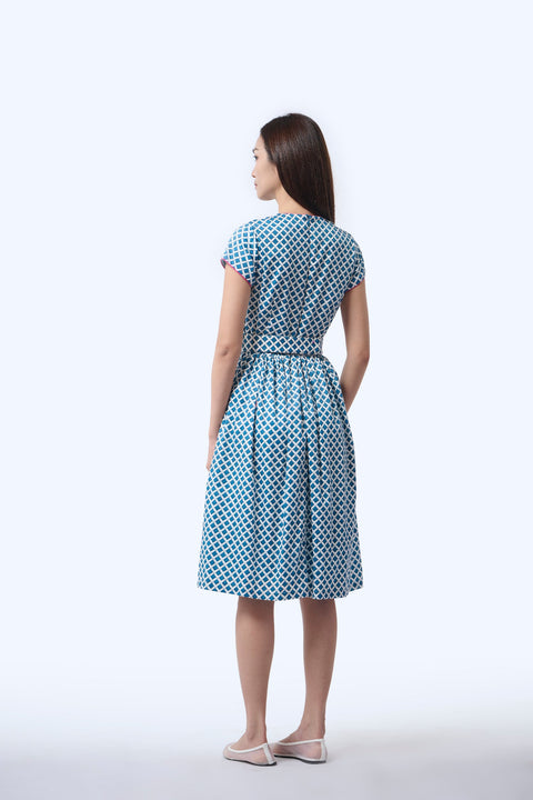 Flair Cheongsam  - Love Lace II Blue