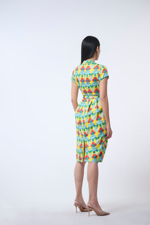 Tulip Cheongsam  - Crystal Blossom Yellow