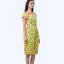 Boatneck Cheongsam  - Cloud 9 Yellow