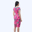 Boatneck Cheongsam  - Ribbons Magenta