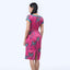 Boatneck Cheongsam  - Ribbons Magenta