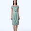 Boatneck Cheongsam  - Love Lace II Green