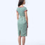 Boatneck Cheongsam  - Love Lace II Green