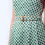 Boatneck Cheongsam  - Love Lace II Green