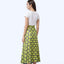 Reversible Satin Polyester Wrap Skirt  - Cloud 9 Yellow