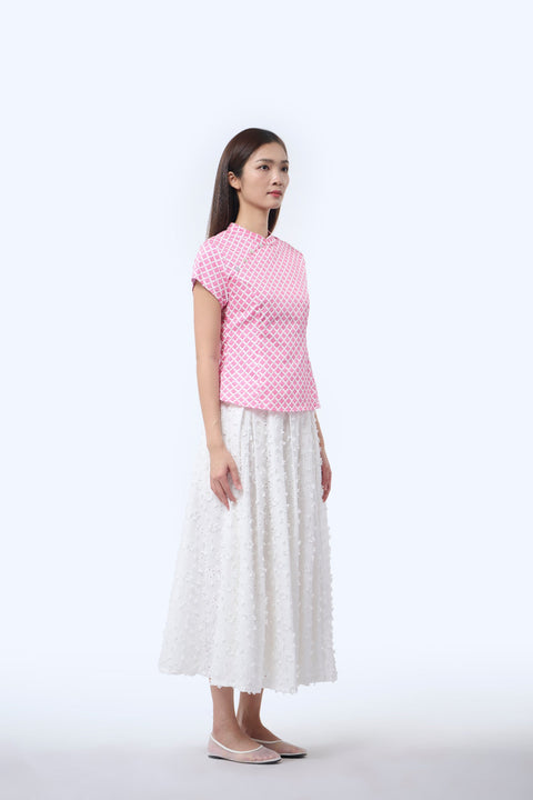 Chinese Top  - Love Lace II Pink