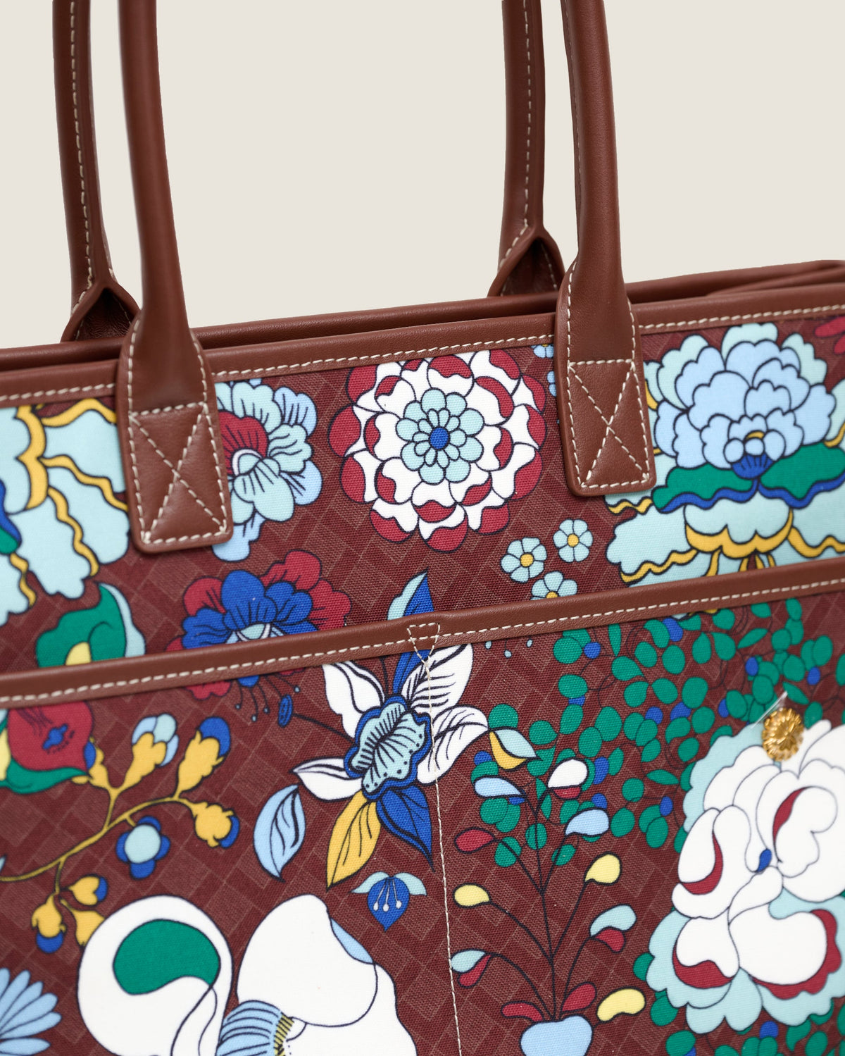 Large Farah (Leather) - Mandi Bunga Chocolate