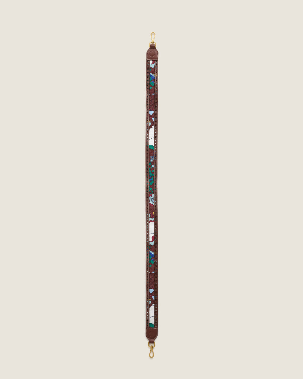 Shoulder Strap (Leather) - Mandi Bunga Chocolate