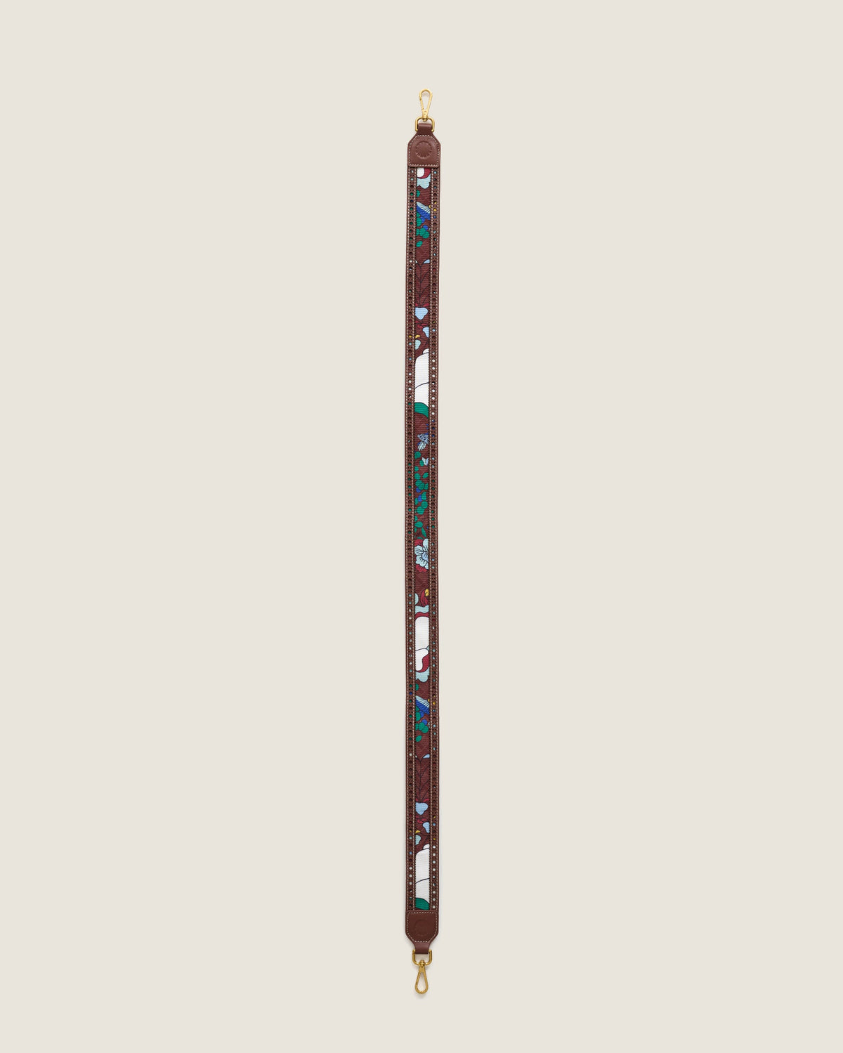 Shoulder Strap (Leather) - Mandi Bunga Chocolate