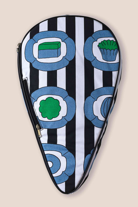 Kasturi Padel Racket Bag - My Kuih Or The Highway Black & White