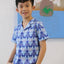 Boys Shirt - Crystal Blossom Blue