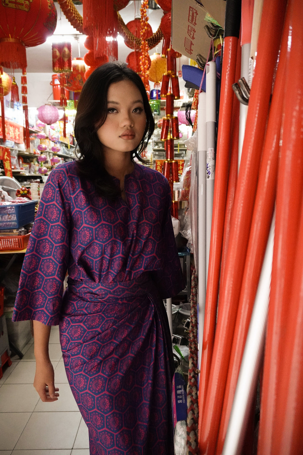 Baju Kebaya Willow Wishes Red