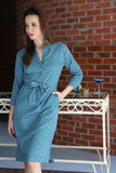 DELHI DRESS - LOVE LATTICE III GRASS