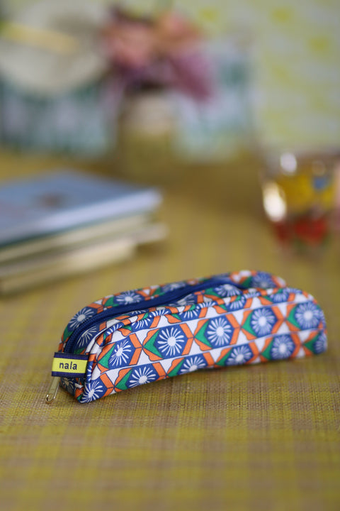 Evergreen Pencil Case - Willow Wishes Blue