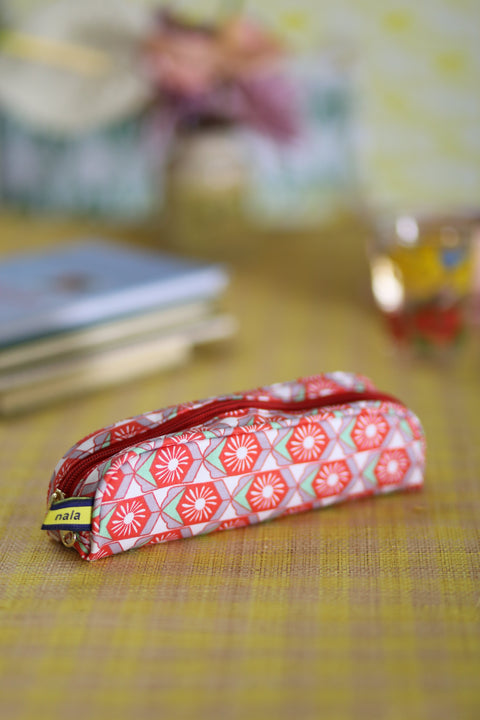 Evergreen Pencil Case - Willow Wishes Grenadine