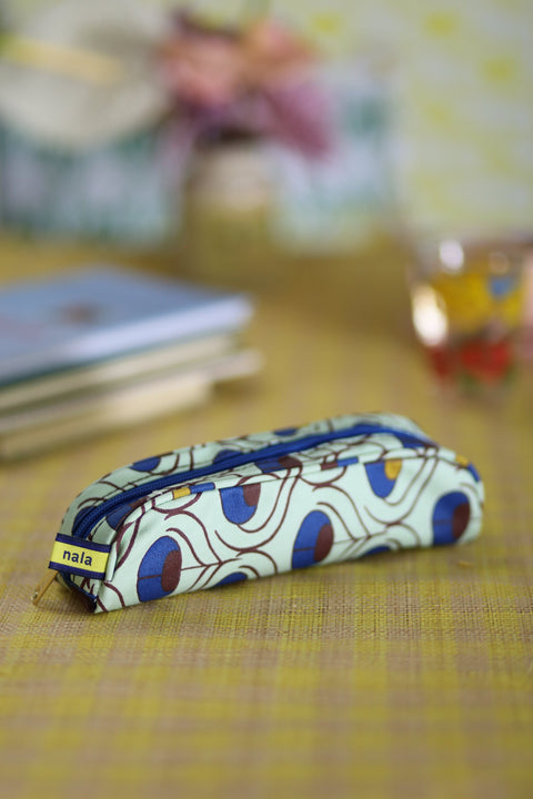 Evergreen Pencil Case - Peacock Pride Lapis