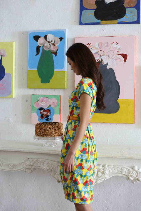 Flair Cheongsam  - Crystal Blossom Yellow