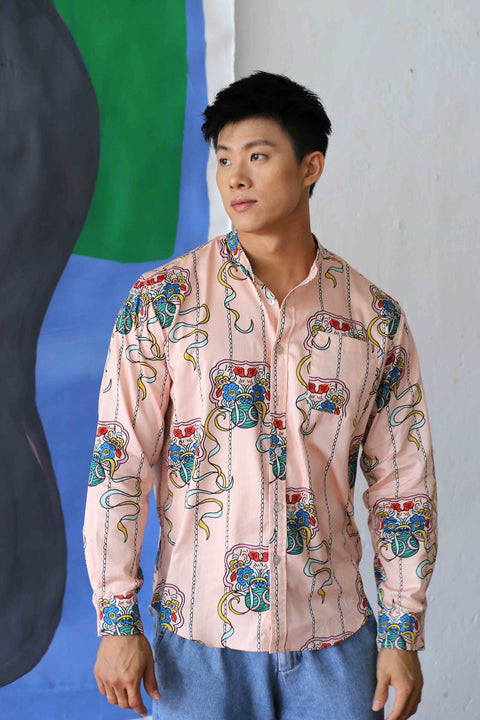 Men's Shirt L/S  - Ribbons Ballet