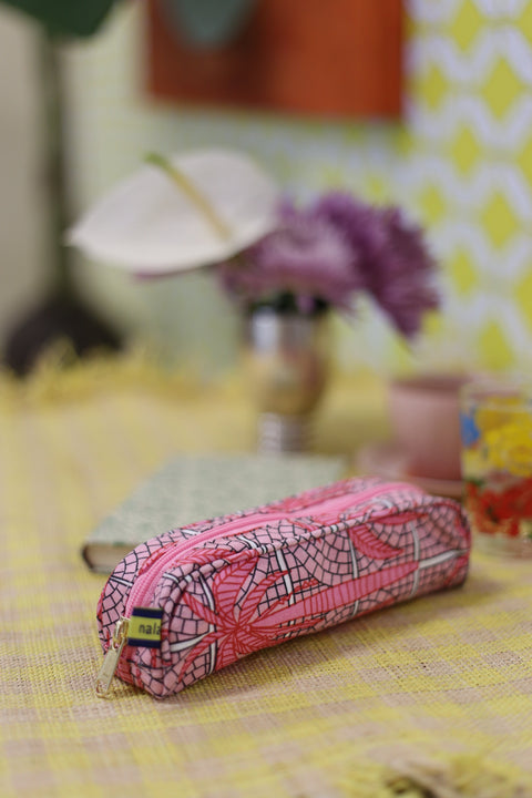 Kasturi Pencil Case - Palm Pink