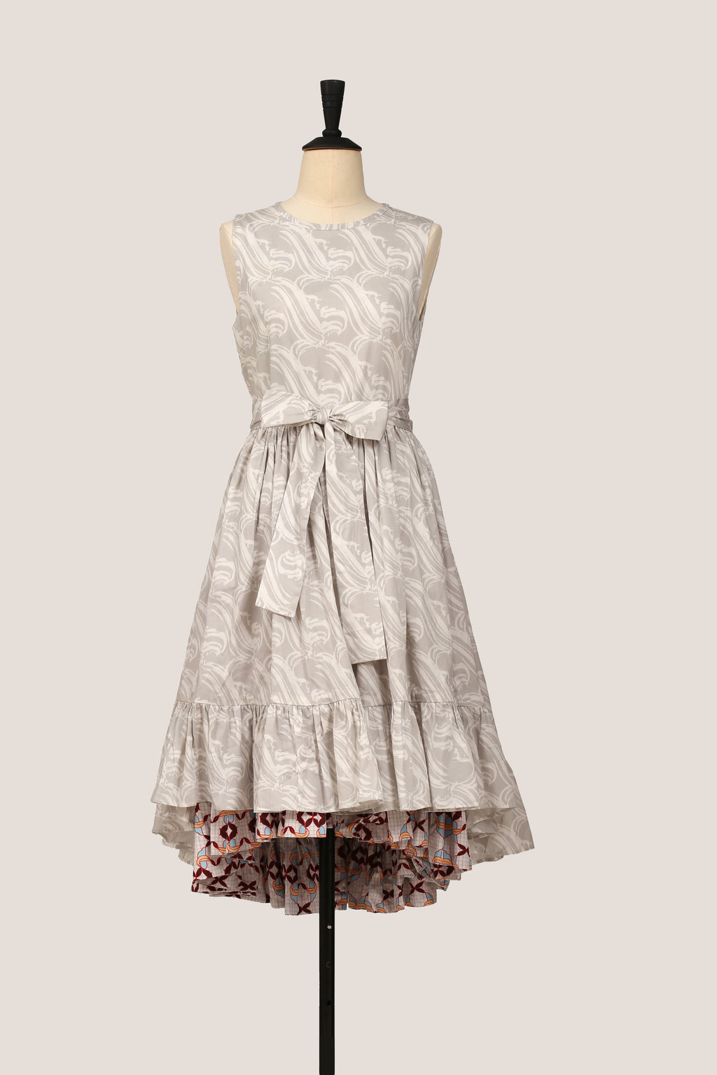Frill Dress - Waterfall Grey