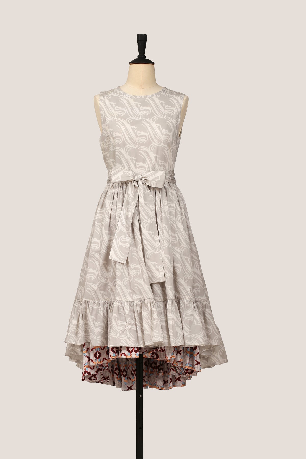 Frill Dress - Waterfall Grey