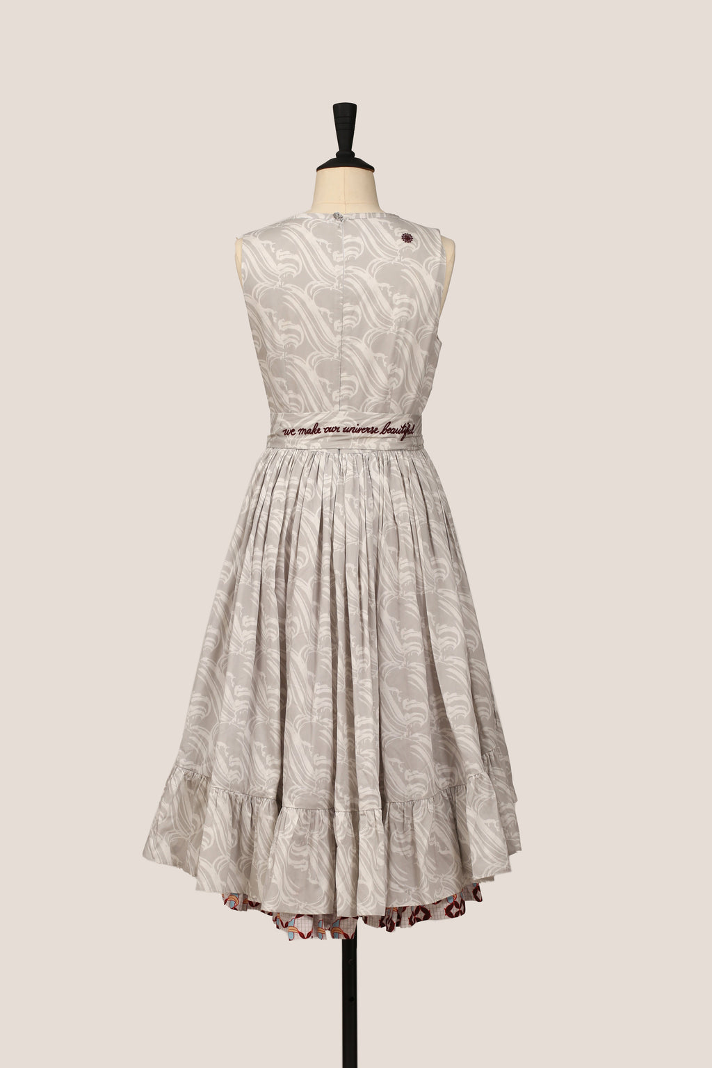 Frill Dress - Waterfall Grey