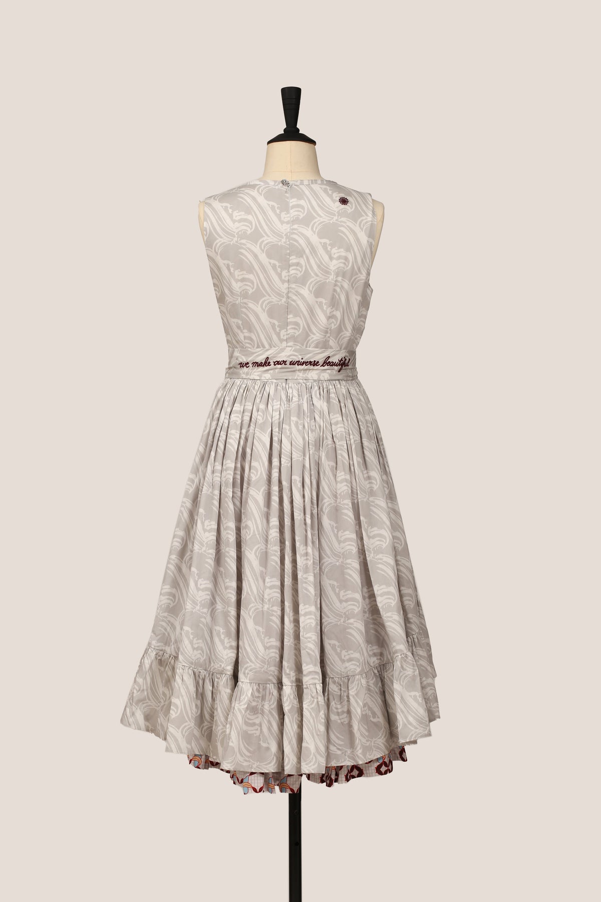 Frill Dress - Waterfall Grey
