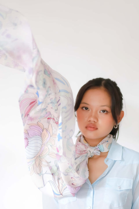 Shawl Mandi Bunga Pastel (Feruni)