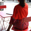 T-Shirt Dress - Crepe Ginger Cherry