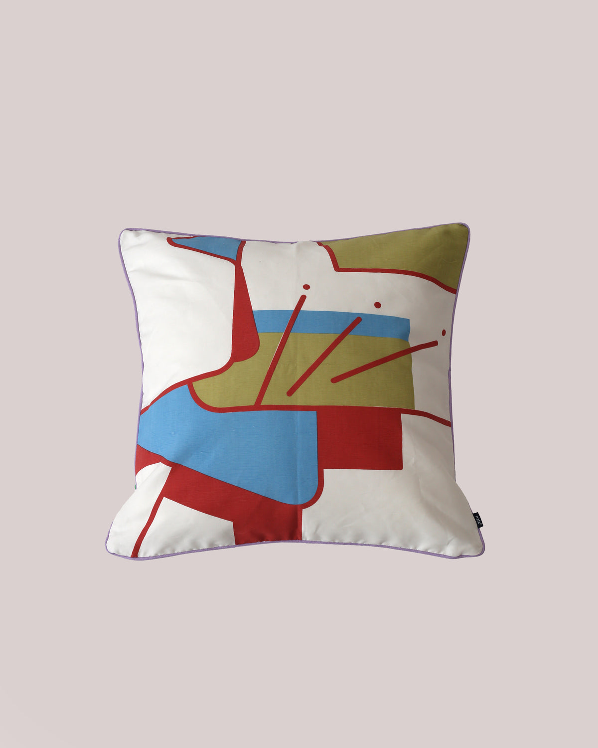 Cushion cover heaven lotus blue abstract - Nala x JEF