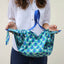 Shupatto Bag - Diamond's & Flower Blue