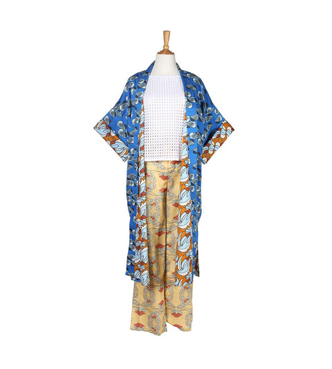 Reversible Ilham Kimono - The Nest Blue