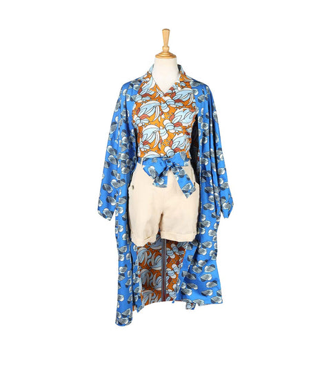 Reversible Ilham Kimono - The Nest Blue