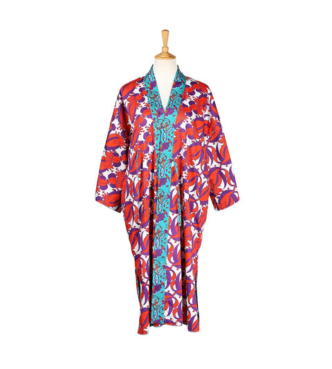 Reversible Ilham Kimono - Parrot Green