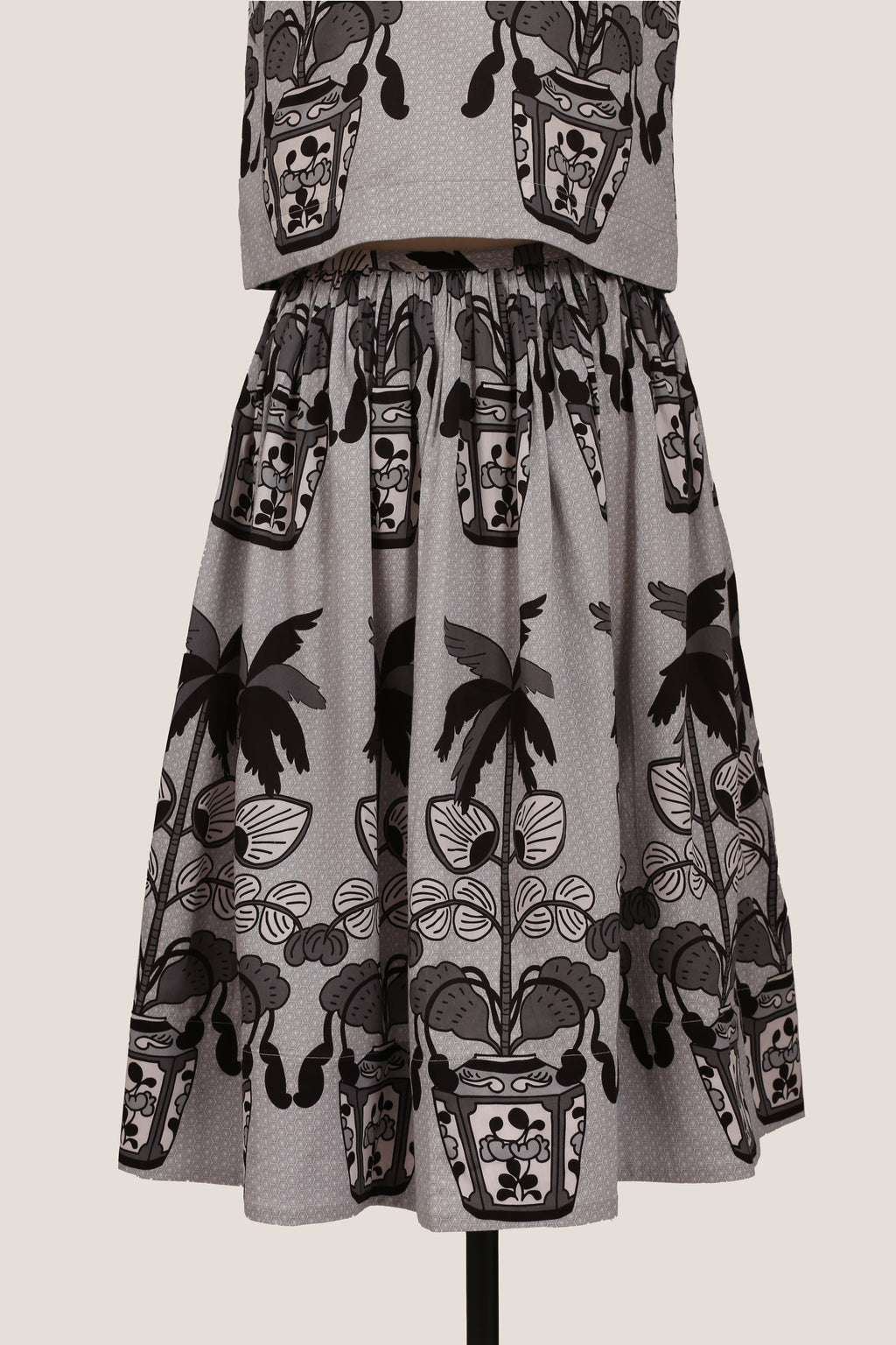 Pleated Knee Length Skirt - The Estate