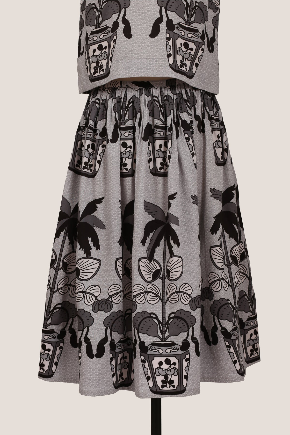Pleated Knee Length Skirt - The Estate