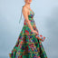 Spanish Ball Dress - Oolong Green