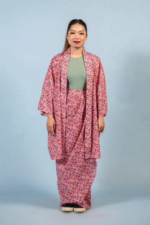 Kimono Kebaya & Sarong Set - Freedom Roselle