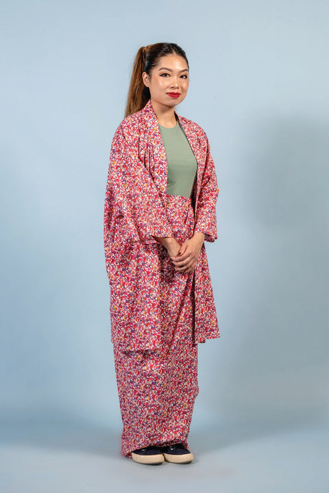 Kimono Kebaya & Sarong Set - Freedom Roselle